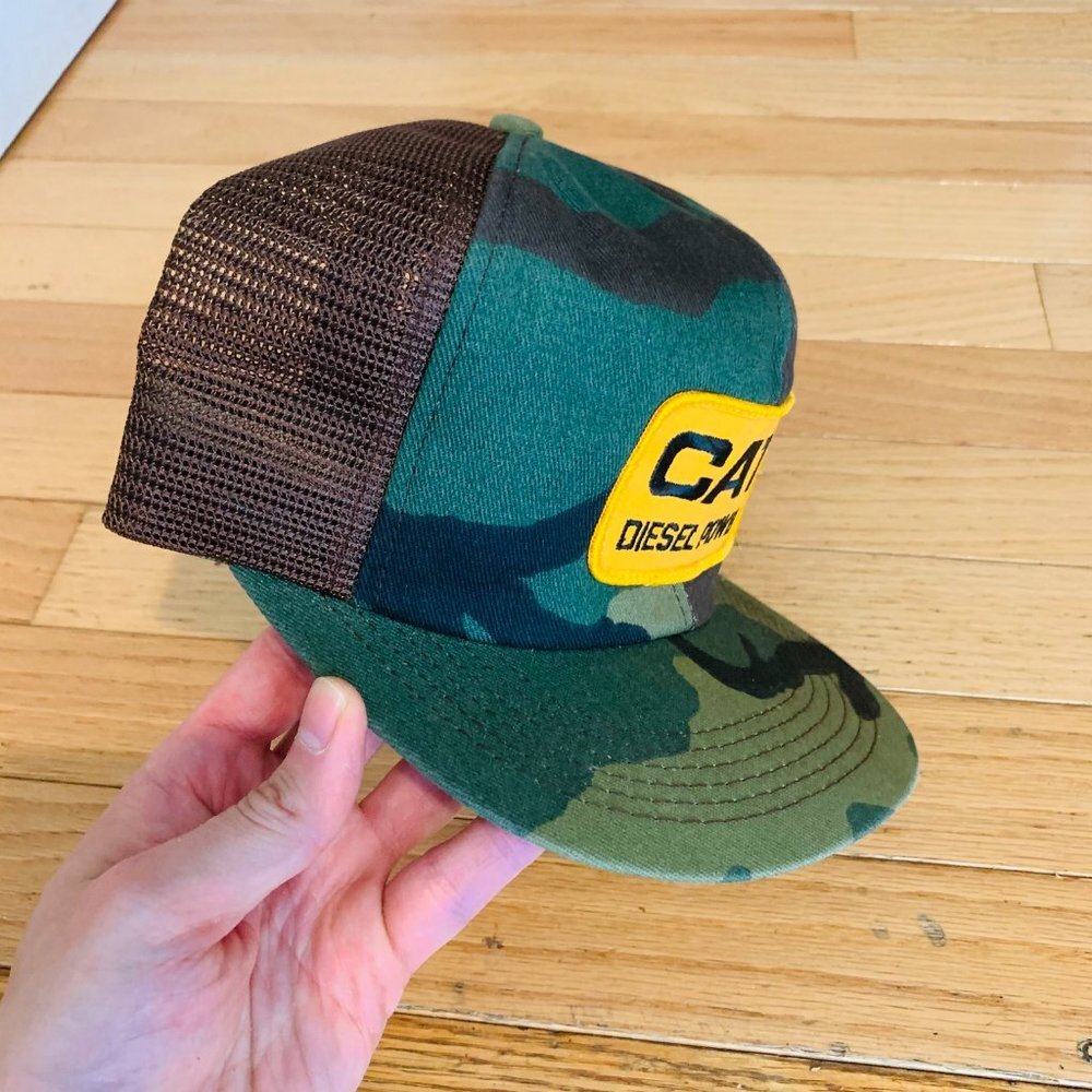 COPY - Vintage 80s CAT DIESEL POWER Snapback Mesh Hat - Picture 4 of 9
